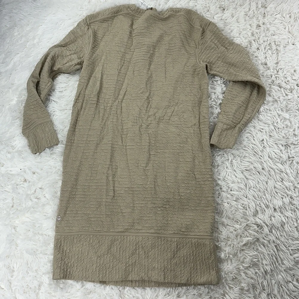 Lululemon On Repeat Dress Heathered Light Ivory